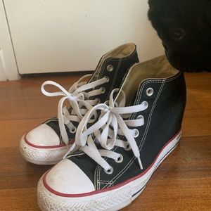 Black Wedge Converse